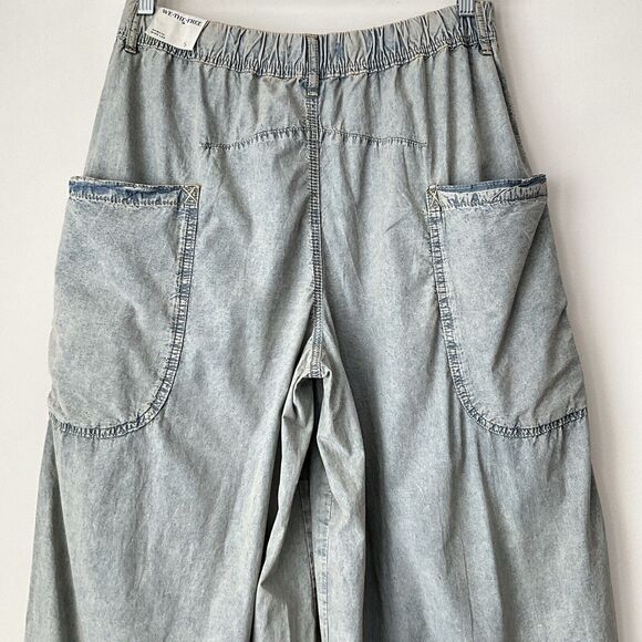 We The Free Shibuya Wide Leg Jeans Elastic Comfort Waist Blue Washed S - Picture 10 of 12